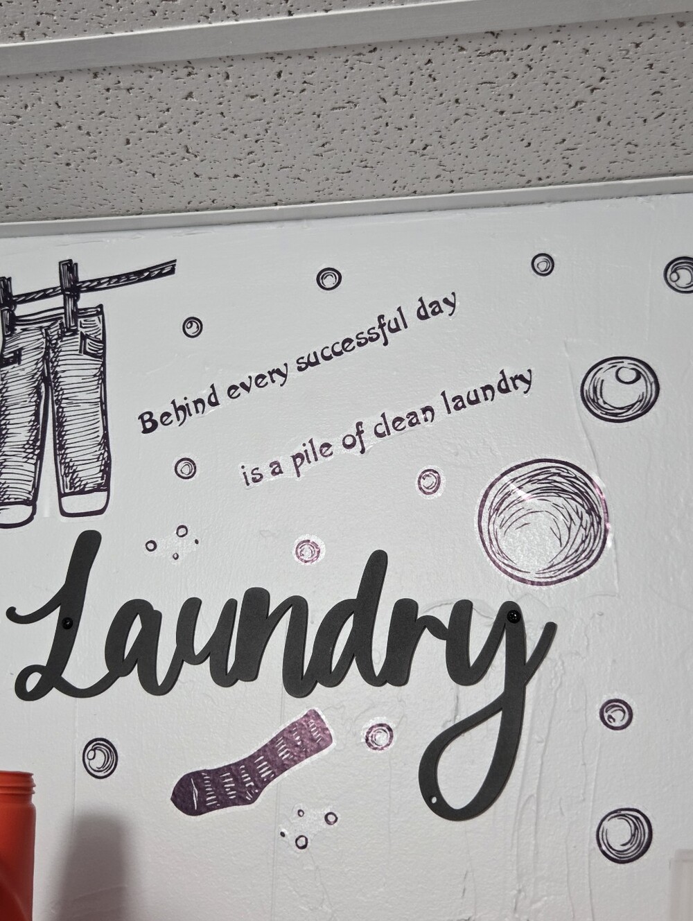 (BUY NOW)Funny Laundry Room Vinyl Wall Decal Sticker Sign Quote NEW